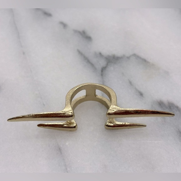 Gold Spike MIDI Finger Ring Fashion Jewelry - Picture 4 of 6